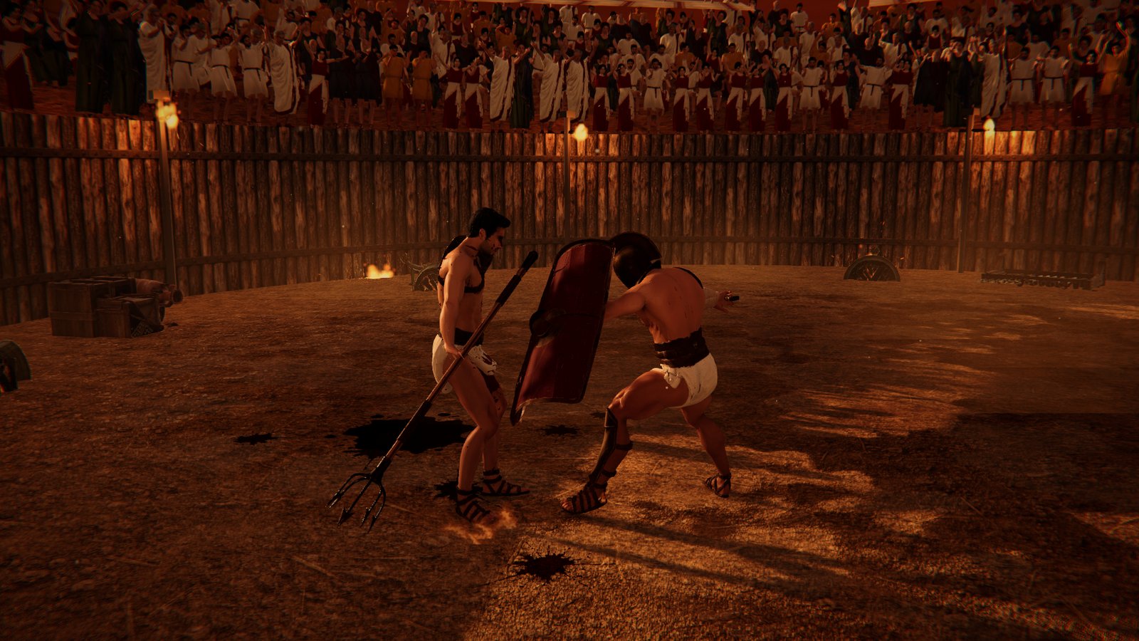 Close quarters: trident against scutum